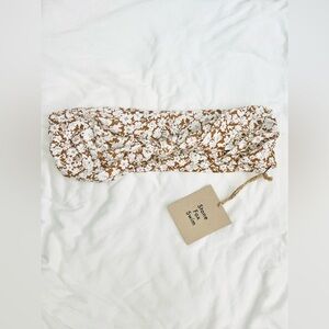 STONE FOX SWIM Azalea Tobacco Le Fleur Bandeau Swim Top
